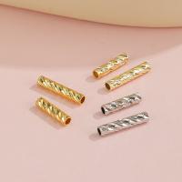 Brass Tube Beads real gold plated DIY nickel lead & cadmium free Sold By Bag