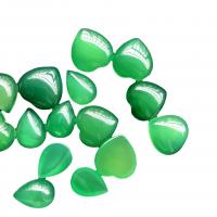 Agat-Cabochon, Grøn agat, du kan DIY & forskellig størrelse for valg, grøn, 100pc'er/Bag, Solgt af Bag