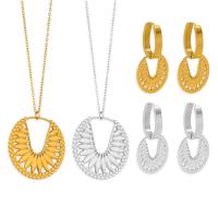 Stainless Steel smycken Ställer, 304 rostfritt stål, plated, mode smycken & olika stilar för val & för kvinna, fler färger för val, Säljs av PC