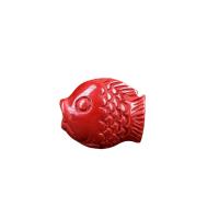 Cinnabar Beads Fish DIY 5-25mm Sold By PC