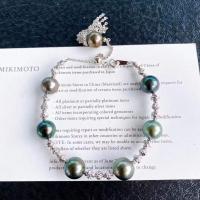 Přírodní Akoya kultivované Pearl šperky, Akoya kultivované perly, s Mosaz, s 5cm extender řetězce, módní šperky & pro ženy, 9-11mm, Délka Cca 18 cm, Prodáno By PC