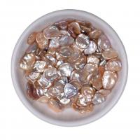 Cultured Baroque Freshwater Pearl Beads Natural & DIY & no hole multi-colored 7-10mm Sold By PC