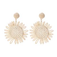 Earring Jewelry Rafidah Grass with Rattan Flower handmade fashion jewelry & for woman Sold By Pair