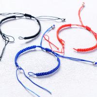 Cuerda para Pulsera, cordón poliéster, Bricolaje, más colores para la opción, longitud aproximado 19 cm, 20PCs/Bolsa, Vendido por Bolsa