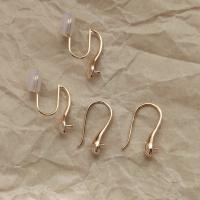 Brass Clip On Earring Finding 14K gold-filled DIY golden nickel lead & cadmium free Sold By Pair