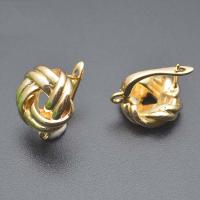 Brass Lever Back Earring Component plated DIY & hollow nickel lead & cadmium free Sold By PC