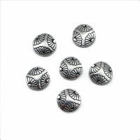 Zinc Alloy Spacer Beads Flat Round plated vintage & DIY nickel lead & cadmium free 12mm Sold By Bag