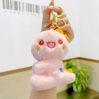 Fur Ball Pom Pom Keychain, Plush, with Tibetan Style, fashion jewelry & multifunctional, more colors for choice, Sold By PC