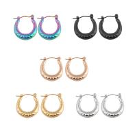304 roestvrij staal Hendel weer Earring, mode sieraden & voor vrouw, meer kleuren voor de keuze, 22x17x4mm, Verkocht door pair