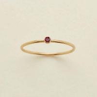 316L Stainless Steel with Cubic Zirconia Round Cute Gemstone Rings Vacuum Ion Plating Stackable Rings for Women Rings Minimalist Family Ring Birthday Gift for Her