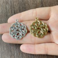 Zinc Alloy Pendants, plated, vintage & DIY & hollow, more colors for choice, nickel, lead & cadmium free, 24x29mm, Sold By Bag