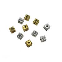 Zinc Alloy Spacer Beads Square plated vintage & DIY nickel lead & cadmium free Sold By Bag