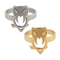 Stainless Steel Finger Ring 304 Stainless Steel Owl plated Unisex US Ring .5 Sold By PC
