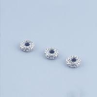 925 Sterling Silver perle, modni nakit & možete DIY, više boja za izbor, nikal, olovo i kadmij besplatno, 6x2mm,2mm, Prodano By PC