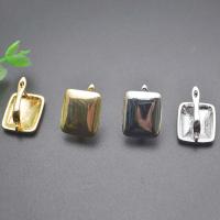 Brass Lever Back Earring Component Rectangle plated DIY nickel lead & cadmium free Sold By PC