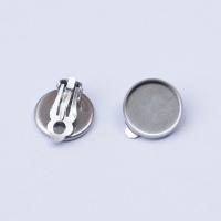 Stainless Steel Clip On naušnicom Pronalaženje, 304 nehrđajućeg čelika, pozlaćen, možete DIY & različite veličine za izbor, Prodano By par