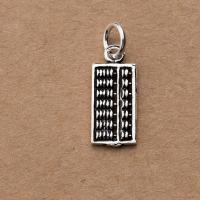 925 Sterling Silver Pendant Abacus Antique finish DIY original color Sold By PC