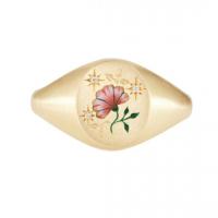 304 Stainless Steel Finger Ring 18K gold plated  & for woman & with rhinestone US Ring Sold By PC