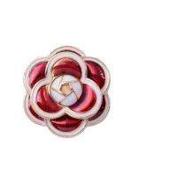 Jewelry Accessories Zinc Alloy with Plastic Pearl Flower plated DIY & enamel 23-47mm Sold By PC