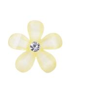 Smykker Tilbehør, Resin, Flower, du kan DIY & forskellige stilarter for valg & med rhinestone, 15x15mm, Solgt af PC