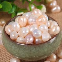 Žádné díry kultivované sladkovodní perle, Sladkovodní Pearl, Nepravidelné, DIY & bez otvoru, smíšené barvy, 9-10mm, 500G/Lot, Prodáno By Lot