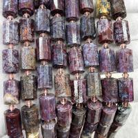 Koraliki z kameniem szlachetnym, Na miejscu, Kolumna, DIY & fasetowany, mieszane kolory, 10x15mm, sprzedawane na około 38 cm Strand
