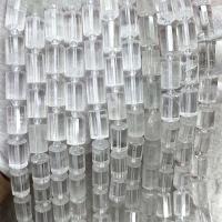 天然透明水晶ビーズ, クリアクォーツ, 円柱型, DIY & 切り面, 透明色（例えばガラス）, 10x15mm, で販売される 約 38 センチ ストランド