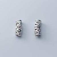 925 Sterling Silver Curved Tube Beads fashion jewelry & DIY nickel lead & cadmium free 4.5mm Sold By PC