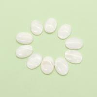 Shell Cabochons Flat Oval DIY white Sold By PC