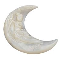 Shell Cabochons Pearl Shell Moon fashion jewelry Sold By PC