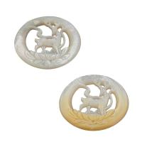 Shell Cabochons Yellow Shell with White Shell fashion jewelry Sold By PC
