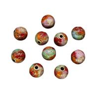 Cloisonne Beads DIY mixed colors 8mm Sold By PC