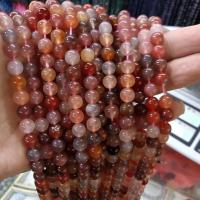 Natural Red Agate Beads, Round, DIY & different size for choice, red, Sold By Strand