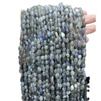 Mondstein Perlen, Klumpen, DIY, grau, 6-8mm, ca. 45-65PCs/Strang, verkauft von Strang