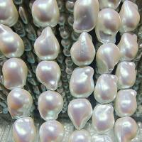 Glas perle perler, Glass Pearl, Barok, du kan DIY & forskellig størrelse for valg, hvid, Solgt af PC