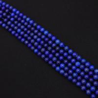 Lapis lazuli perler, Runde, du kan DIY & forskellig størrelse for valg, blå, Solgt Per Ca. 38 cm Strand