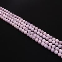 Gemstone Jewelry Beads Spodumenite Round DIY light purple Sold Per Approx 38 cm Strand
