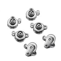 Stainless Steel Jewelry Clasp 304 Stainless Steel DIY original color 9mm Sold By Bag