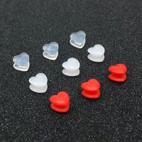 Resin Ear Nut Component Heart DIY Sold By Bag