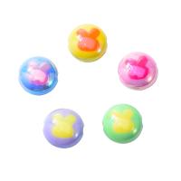 Akryl smykker perler, Runde, du kan DIY, Tilfældig farve, 17x17mm, 10pc'er/Bag, Solgt af Bag