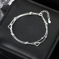 925 Sterling Silver Bangle Bracelet, with 4cm extender chain, fashion jewelry & for woman, nickel, lead & cadmium free, Length:Approx 17 cm, Sold By PC