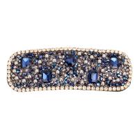 Crystal Hair Snap Clip with Zinc Alloy Korean style & for woman Sold By PC
