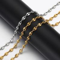 Stainless Steel Jewelry Chain 304 Stainless Steel plated DIY Sold By Bag