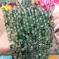 Grânulos de quartzo natural jóias, Quartzo Fantasma Verde, Roda, DIY & tamanho diferente para a escolha, verde, vendido por Strand