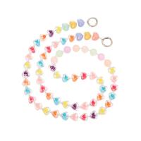 Mobile Phone Lanyard Zinc Alloy with Acrylic plated DIY multi-colored Length Approx 61 cm Sold By PC