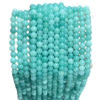 Jade Perlen, Burma Jade, rund, poliert, DIY & verschiedene Größen vorhanden, verkauft von Strang