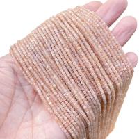 Gemstone Jewelry Beads Sunstone Square polished DIY 2mm Approx Sold By Strand