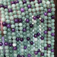Fluorit Perlen, Buntes Fluorit, rund, poliert, DIY & verschiedene Größen vorhanden, verkauft von Strang