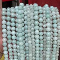 Natural Jadeite Beads Round polished DIY Sold By Strand
