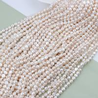 Keishi ferskvandskulturperle Beads, Ferskvandsperle, du kan DIY, hvid, 8-9mm, Solgt Per Ca. 36-38 cm Strand
